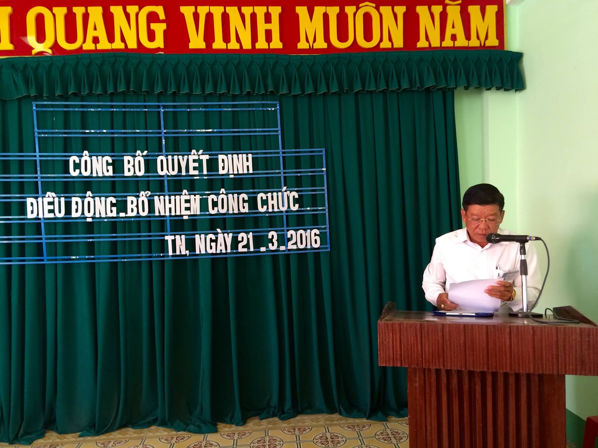 Công bố Quyết định điều động, bổ nhiệm 02 công chức
